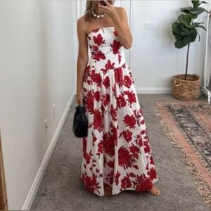 Abercrombie Drop Waist Strapless Maxi Dress NWT